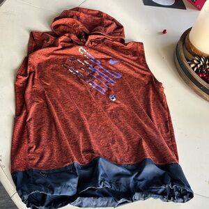 🍁💐Nike Red and Black Men's Tank Top